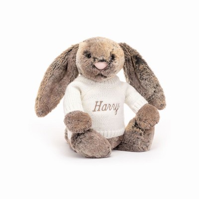 Jellycat Bashful Cottontail Konijn with Cream Jumper | MY9486057